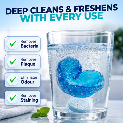 Night Bite® Retainer & Mouth Guard Cleaning Tablets - 180 Extra Strength Mint Tablets (6 Month Supply)
